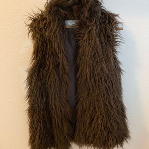 Furry Brown Vest